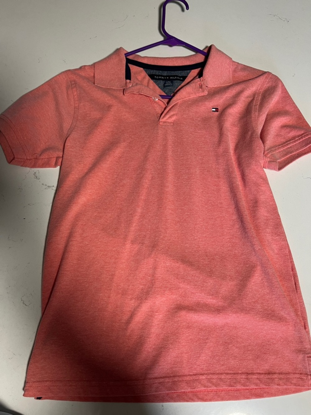 Tommy Hilfiger Coral-Peach Polo Shirt